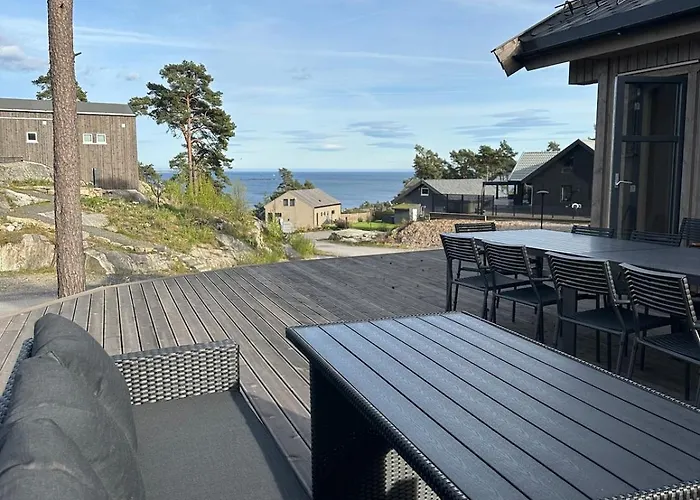 Ferienhaus Modern With Sea View At The Norwegian Costline Stathelle